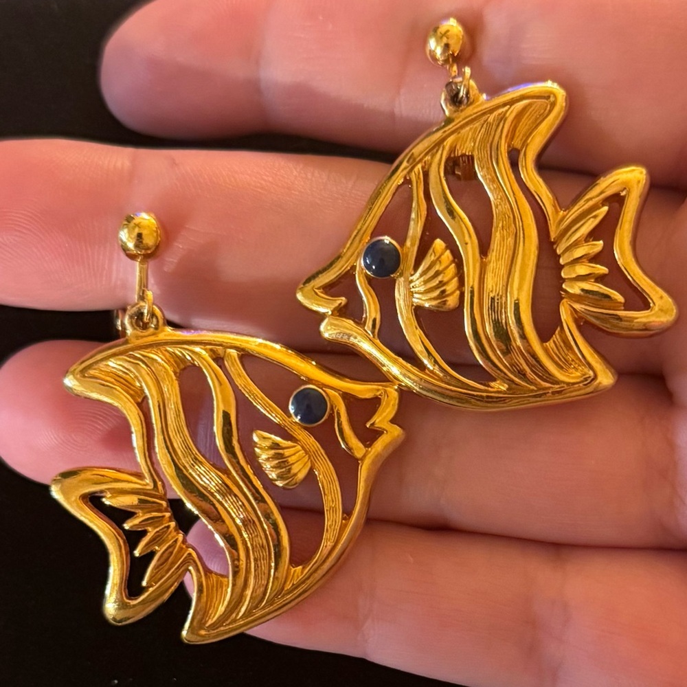 VTG Angelfish Earrings